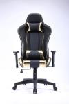Executive Swivel Tilt Black And Gold Executive Chair Massage 0.169CBM 84 X 65 X
