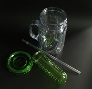Wholesale 600ml mason jar with straw/double wall tumbler from china suppliers
