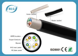 Wholesale Durable Outdoor Category 6 Ethernet Cable 8 Cores Full Copper 1000FT Single PE Jacket from china suppliers