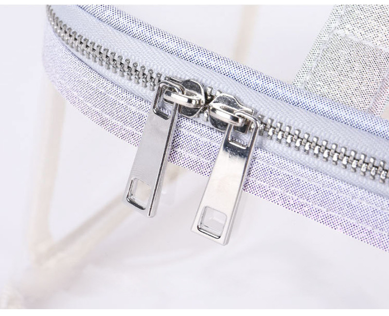 OEM Embroidery Logo Recycle Clear PVC Cosmetic Bag