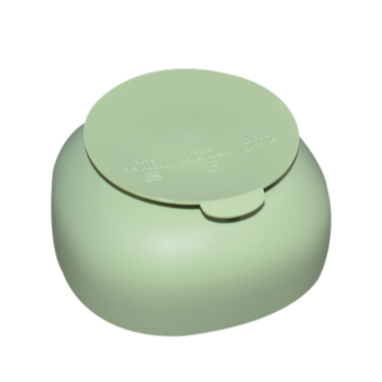 Silicone Baby Tray Silicone Bowl Baby Customized New Arrivals Round Shape Bpa Free With Spoon