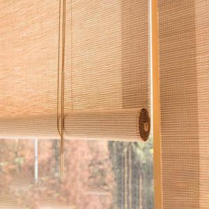 Wholesale Environmentally Bamboo Roller Shades Manual Pergola Bamboo Blinds 60 X 180cm from china suppliers