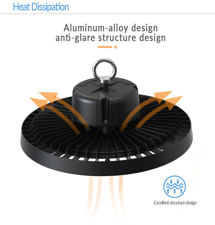 Sturdy Dimmable Industrial LED High Bay Lights 100Watt Led Light Bay Fixture