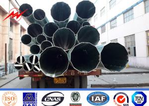 Wholesale 30KN Gr65 Galvanised Steel Poles 10 KV - 550 KV Anti Corrosion Tubular Steel Pole from china suppliers