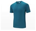Laser Perforated 97%Polyester Men'S Athletic Clothing Round Neck Collar Shirt