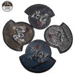 Ski Villain 3D Embroidery Patches Toothbrush Material Any Color Available