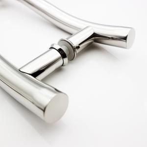 Wholesale 200*200*19*1.0mm Long Black Finish Hotel Glass Sliding Door Single Sided Shower Handle from china suppliers
