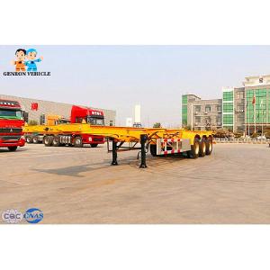 Wholesale 20 Feet Skeleton Intermodal Genron Container Semi Trailer from china suppliers
