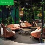Villa Balcony Garden Furniture Fashion Outdoor Rattan Sofa for Hotel and Home