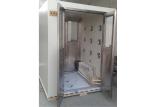 Half Glass SUS 304 Frame Door Cargo Air Shower Tunnel For Cleanroom Entrance