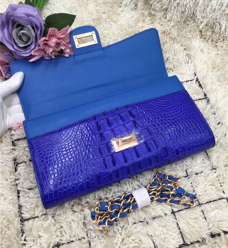 Exotic Alligator Skin Female Small Clutch Purse Authentic Real Crocodile Leather Women Flap Bag Lady Cross Shoulder Bag