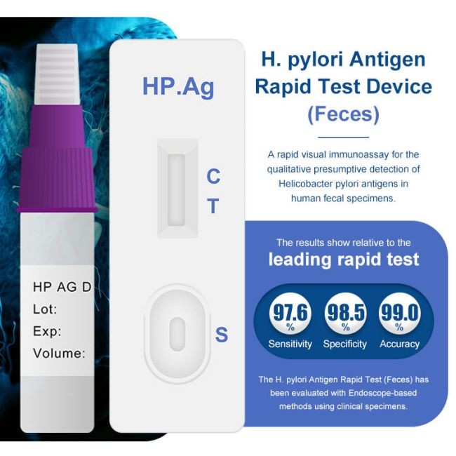 One Step H Pylori Antigen Test Kit 99% Accuracy Helicobacter Infectious Disease Test