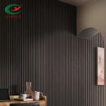 SGS Interior Vertical Wood Slat Wall Durable Soundproof For Studio