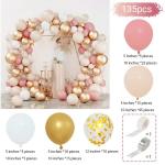 Purple Pink Macaroon Latex Balloons Garland Arch Kit for Wedding Birthday Party