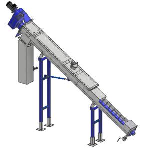 Wholesale 4800mm Length 3kw Stainless Steel Screw Conveyor from china suppliers