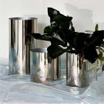 Anodized Stainless Steel Plant Pots Shopping Mall Pre-Rusted Home Decoration