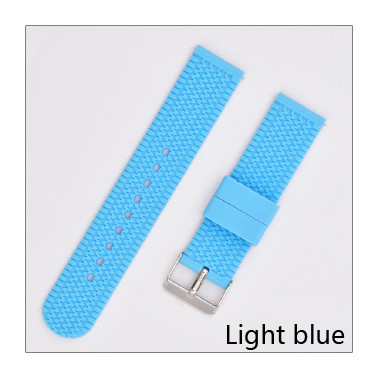 Smart Wrist Silicone Watch Strap Flat Head Anti Sweat 18mm 20mm 22mm 24mm