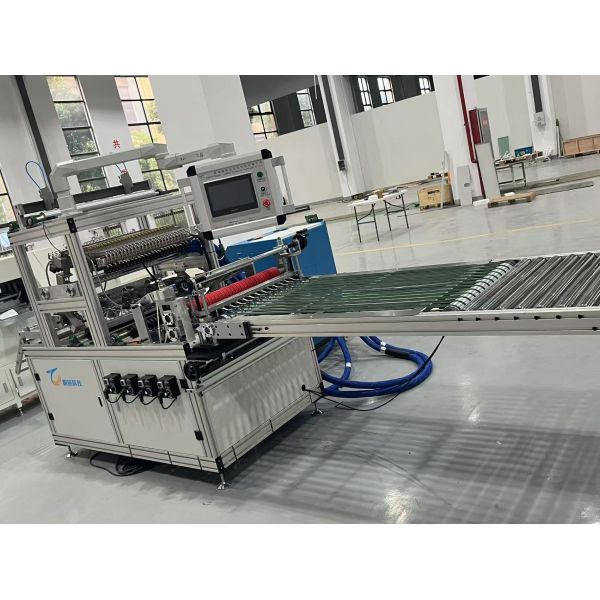 Pleated Paper Production Line Customized Filter Manufacturing Machine 50HZ With Gluing Machine
