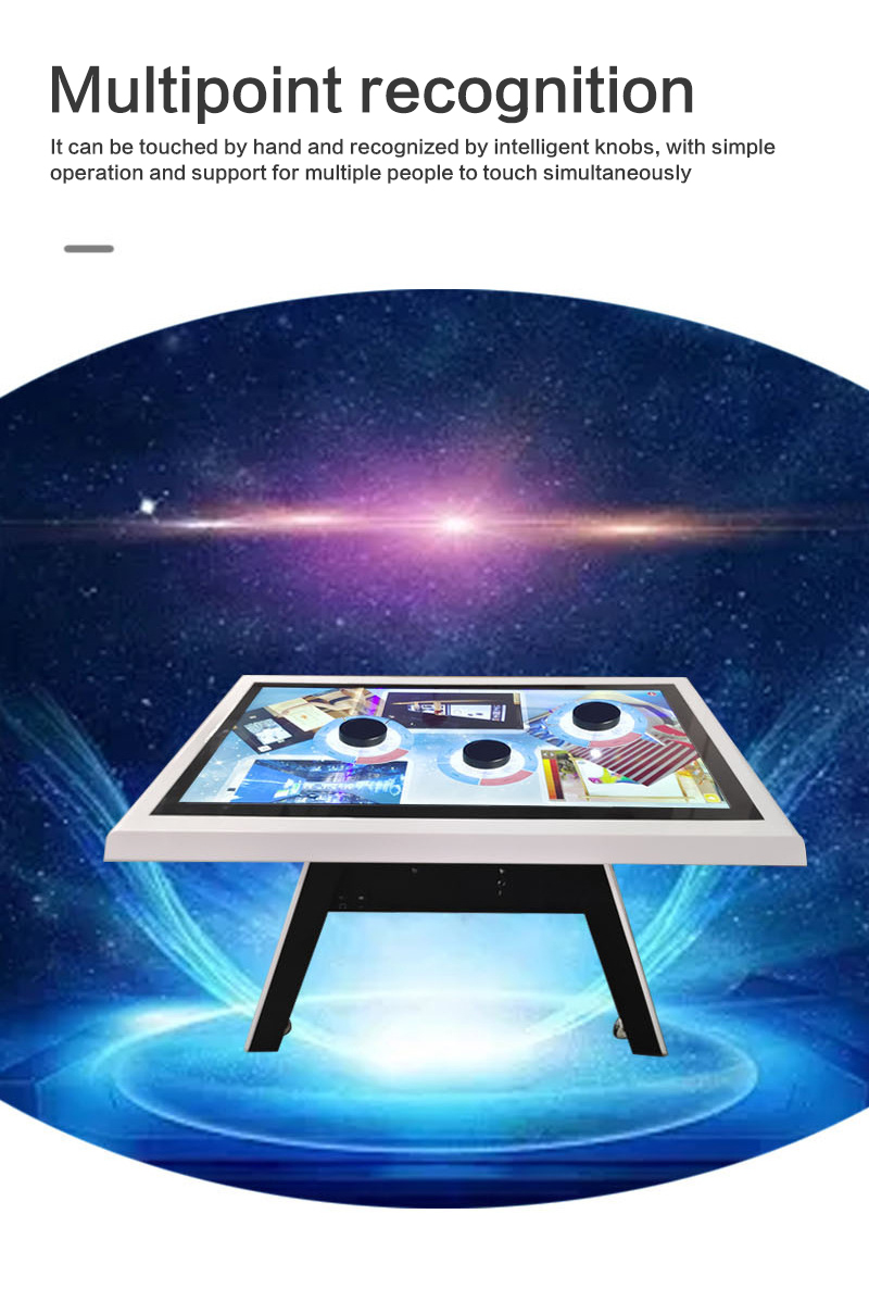 43 Inch Object Recognition Smart Digital Interactive Price Multi Touch Screen Coffee Shop Table For Education