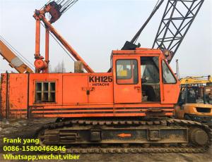 Wholesale Diesel Fuel Used Cranes , Second Hand Crane KH125-3 Good Tires No Oil Leak from china suppliers