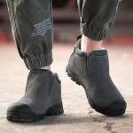 Rubber Insulated 6kv Suede Men's Safety Boots With Kevlarr Anti-stab Midsole