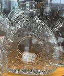 500ml 700ml Round Shape Clear Glass Wine Bottle for Beverage Whisky Rum Tequila