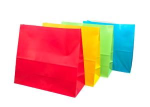 Wholesale Colorful Bakery Packaging Bags / Food Grade Paper Bags Customized Size from china suppliers