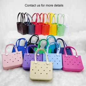 Wholesale Soft Bag Fashion Style Trendy Niche Messenger EVA Hole Hollow Beach Bag For Kids from china suppliers