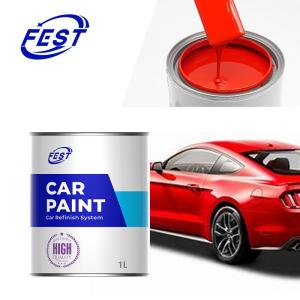 Wholesale HS030 Slow Hardener 2k Topcoat Solid Color Paint Car Paint Repair Red from china suppliers