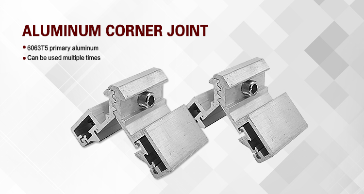 Die Cast 45 Degrees Straight Slice Aluminum Corner Connector