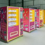 American Standard Cosmetic Hair Lash Vending Machine Pink Hair Wigs Eyelash