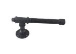 3/4" Black Industrial Pipe Toilet Paper Holder Carbon Steel Nipples BSPT / NPT