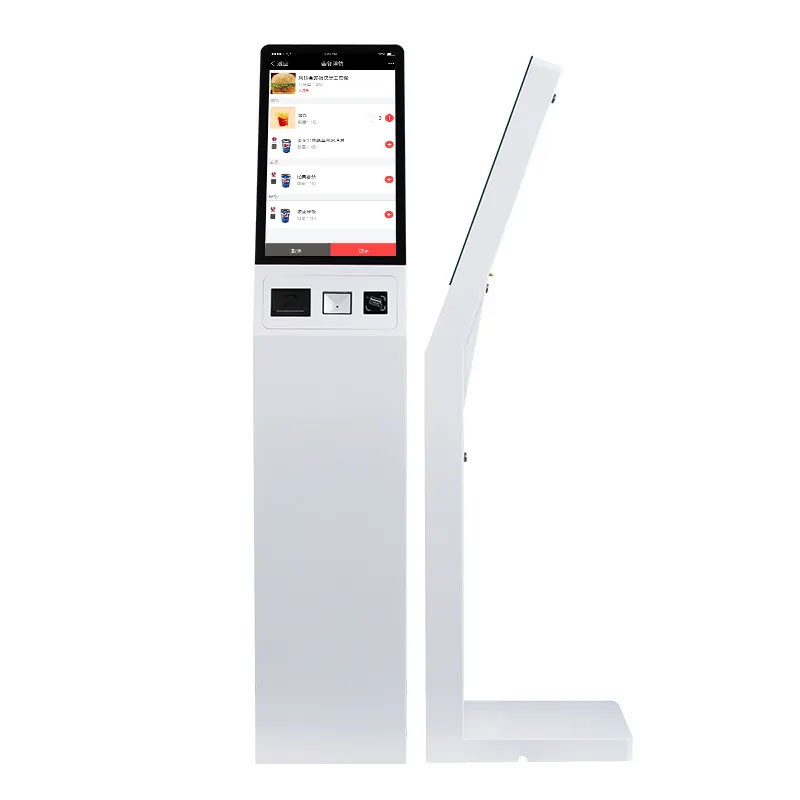 18.5 inch touchscreen self service ticket kiosk win10 windows intel i3 4+128GB payment kiosk small pos kiosk machine