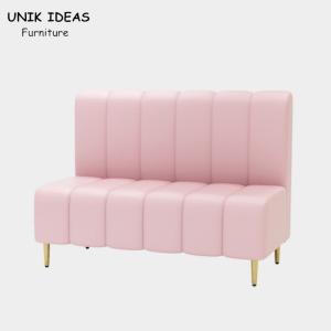 Wholesale Cafe Banquette Commercial Booth Seating For Home Bar Pink Leather 120x65x85cm from china suppliers