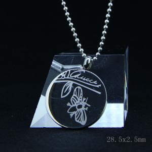 Wholesale Fashion High Quality Fashion Stainless Steel Round Shapped Necklace Pendant LPR251 from china suppliers