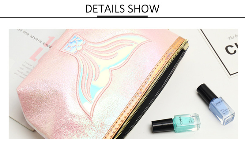 Iridescent Makeup Pouch Toiletry Pouch Hologram Clutch Cosmetic Pouch