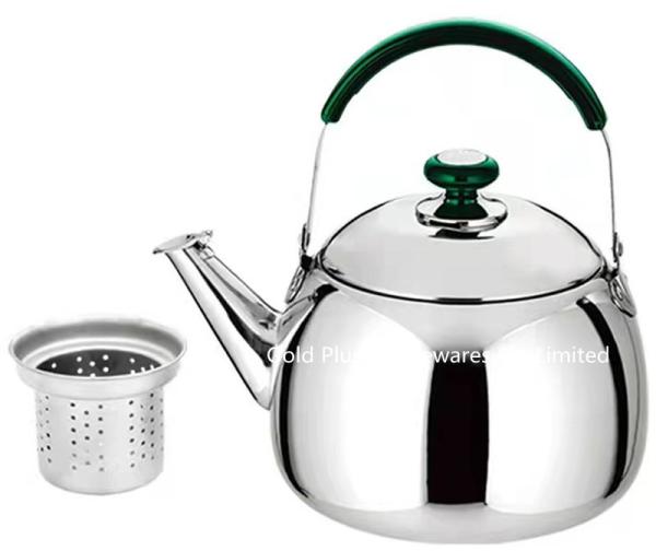 Hotel coffee pot luxury tea pot stainless steel premium whistling tea kettle
