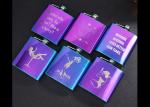 Colorful Stainless Steel Wine Bottle Womens Hip Flask Western Style