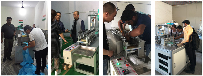 17 Inch Non Woven Cap Making Machine , 4200W Mop Cap Making Machine