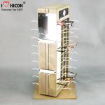 Custom 2-Way Sunglasses Display Case , Wooden Sunglasses Display For Retail Shop