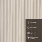 Interior Decor Embossed 3D Wall Art Panels 15mm 18mm With MDF Base Material