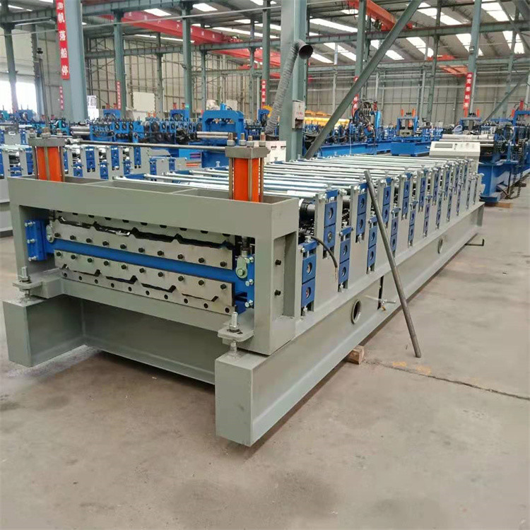 Steel Double Layer Roll Forming Machine For Metal Ibr Box Profile Roof Wall Panel