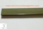 T Shaped Aluminium Floor Trims , Metal Floor Divider Polished Champagne Color