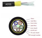 Single Jacket 24 Core 200m Span Adss Aerial Fiber Optic Cable