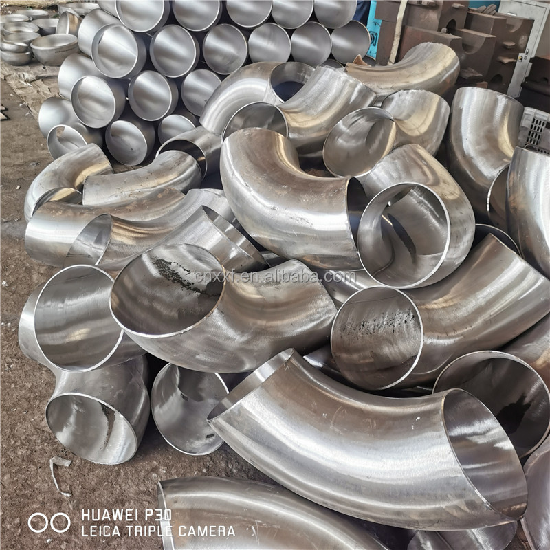 SUS304 316 Stainless Steel Butt-Weld Fittings Bw Lr Long Radius 90 Degree Sch10 Sch40 Seamless Ss Elbow Welding 45 Degree