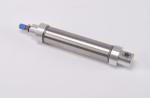 Stainless Steel Material Double Acting Pneumatic Air Cylinder Silver Color