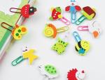 Fashion cute cartoon animals paper clips wooden paper clips