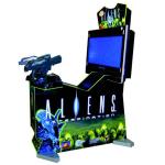 Adult 2 players arcade game machine shooting coin operated vibration Aliens gun