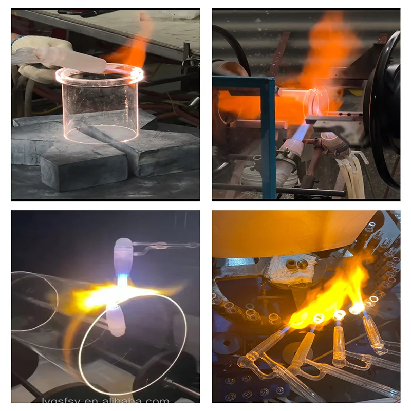 Factory Custom High Temperature Welded Flange Quartz Pipe