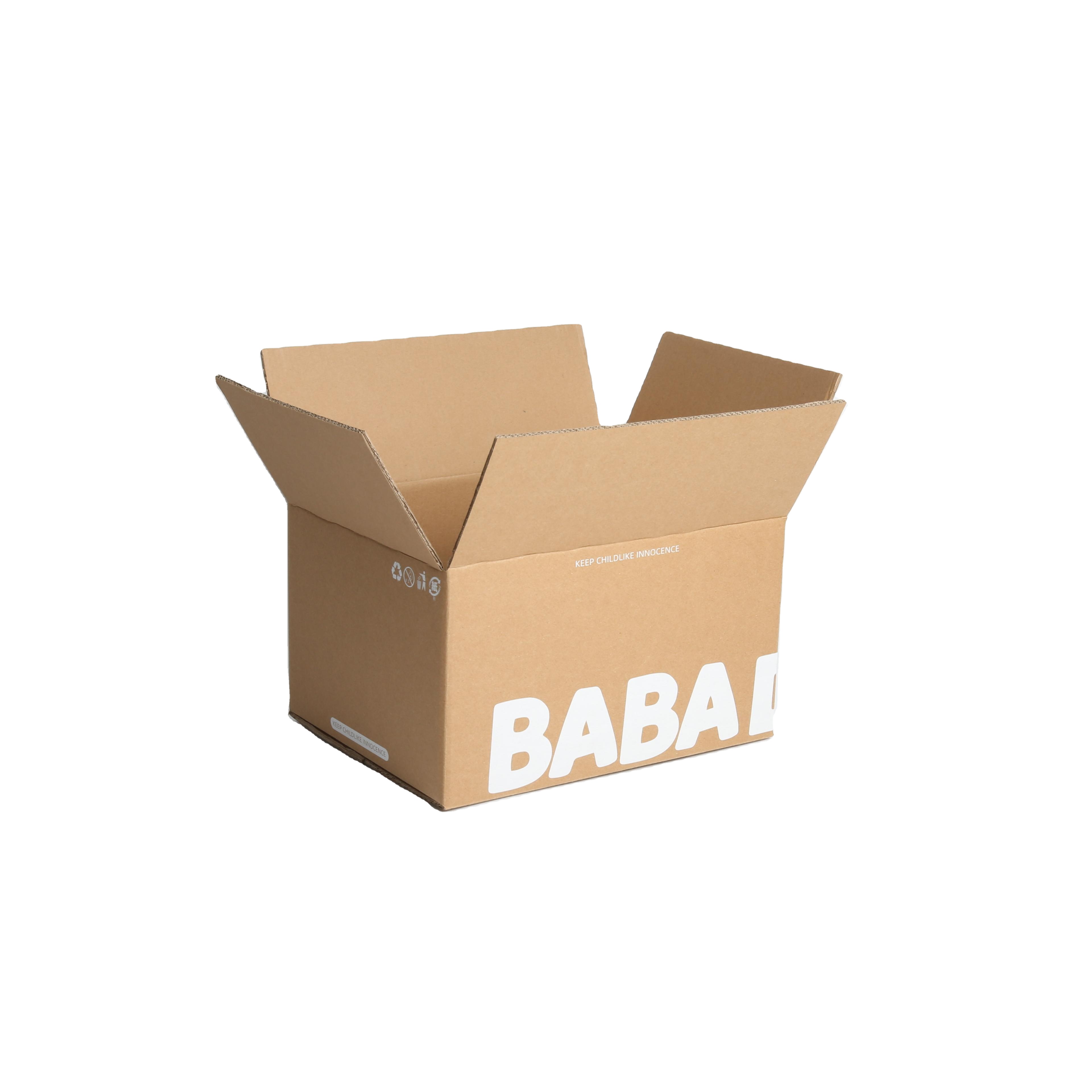 White Ink Moving Packaging Kraft Corrugated Cardboard Shipping Cartons for Perfume Gifts